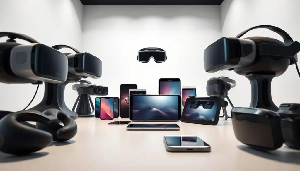 Dispositivos de realidade aumentada e virtual