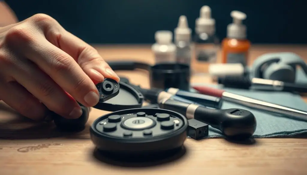 manutenção de dispositivos de áudio bluetooth