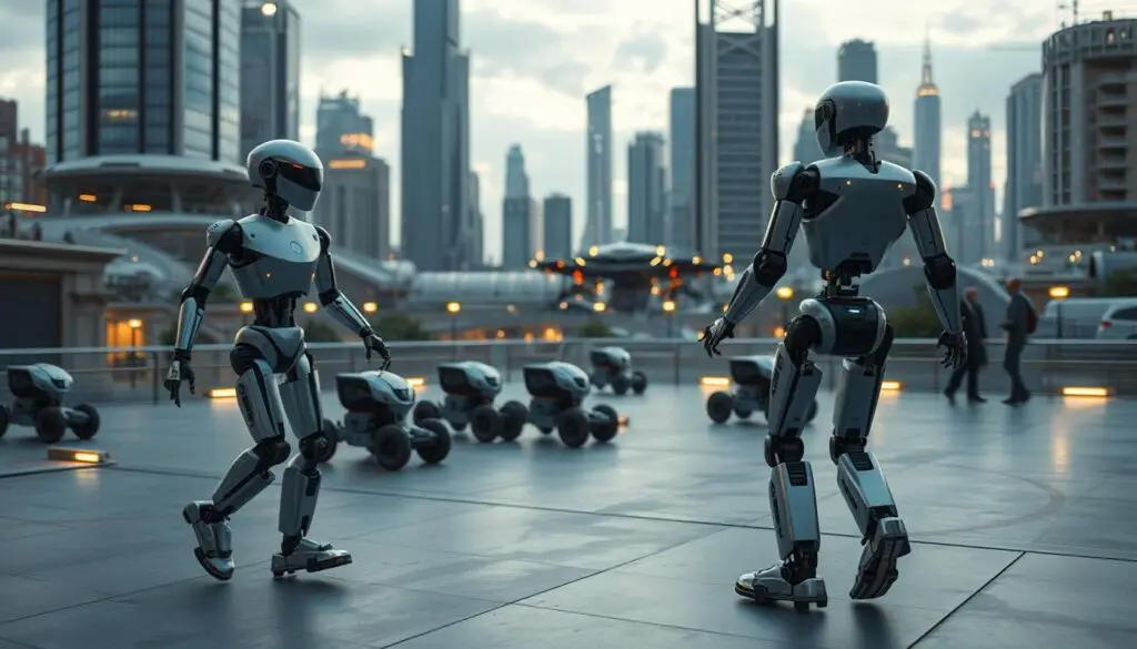 robôs inteligentes, automação avançada, IA aplicada